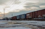 NS GP38-2 Locomotive making moves in the yard